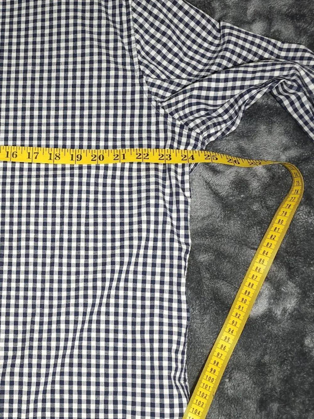 Banana Republic Men's XL Slim Fit Cotton Shirt Blue White Long Sleeve